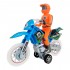 Moto Fricção Off-Road Com Boneco Luzes e Sons Dm Toys