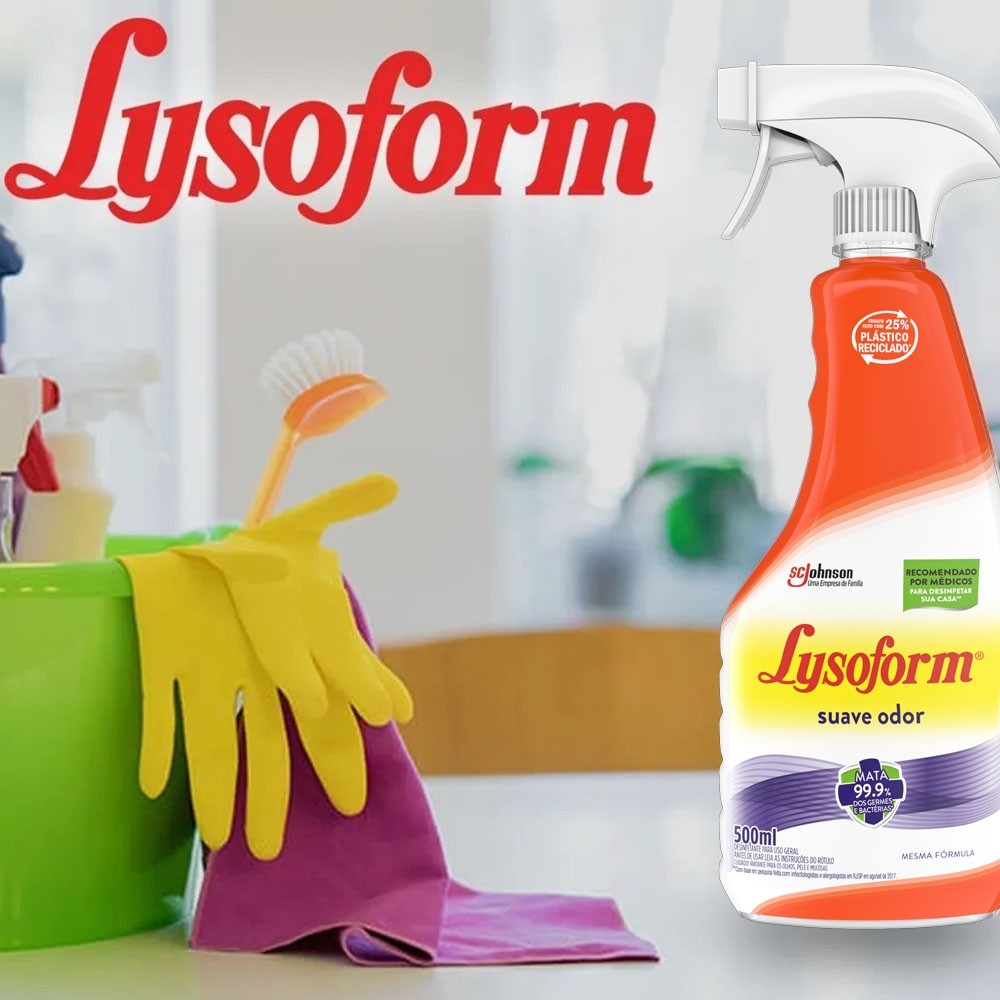 Comprar Lysoform Spray Suave Odor 500Ml | Drogaria Net