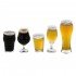 Jogo de Copos de Vidro Para Cervejas Especiais Com 5 Peças Nadir