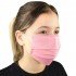 Máscara Rosa Descartável Não Tecido Com Elástico Com 25 Unidades Santa Clara